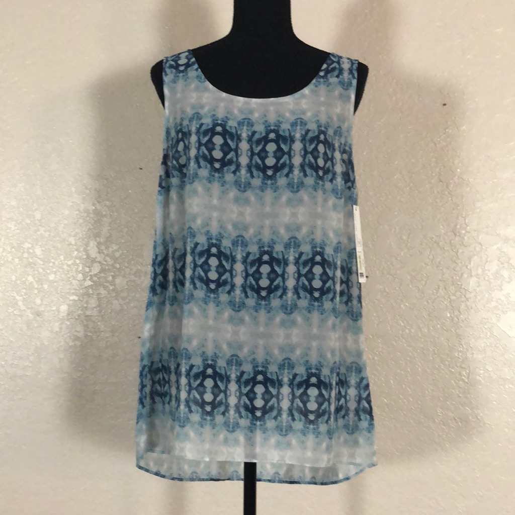 952 Nwt Tribal Jeans Sleeveless Blouse. Szm